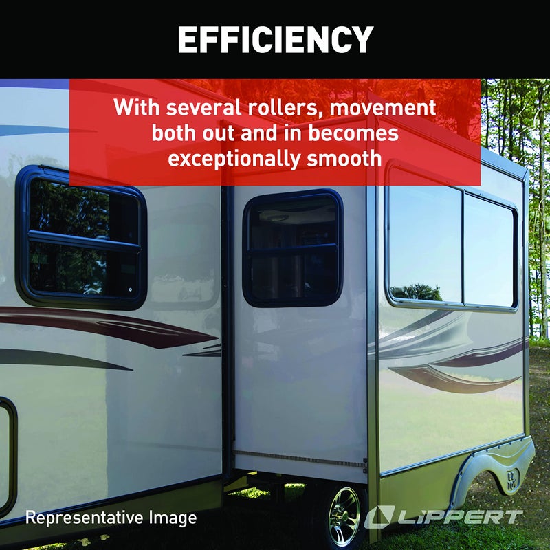 Lippert Components Lippert J-33 Roller (1.55" H x 4" W x 3.63") - Compatible with Lippert Slide-Out Systems - Solid Steel Plate with Nylon Roller for Smooth and Reliable Operation - Flush Mount Design - 244838 - Image 5